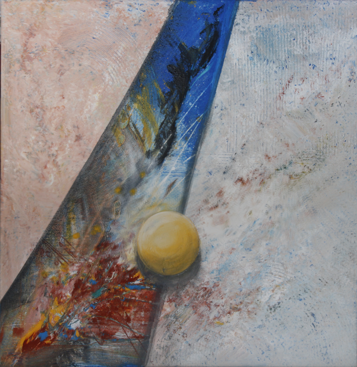 Acryl auf Leinwand Bild mit Kugel